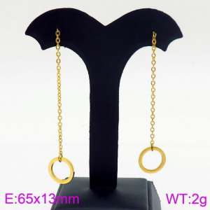 SS Gold-Plating Earring - KE86270-Z