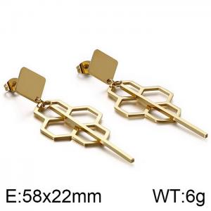 SS Gold-Plating Earring - KE86454-KFC