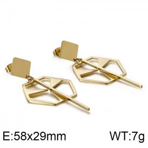 SS Gold-Plating Earring - KE86457-KFC