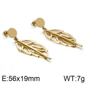 SS Gold-Plating Earring - KE86464-KFC