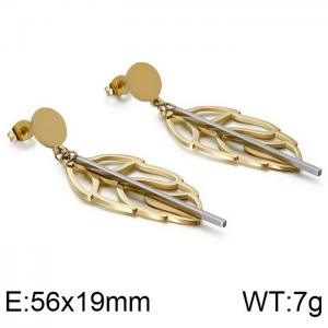 SS Gold-Plating Earring - KE86465-KFC