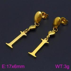 SS Gold-Plating Earring - KE86530-Z