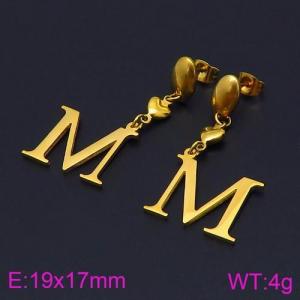 SS Gold-Plating Earring - KE86534-Z