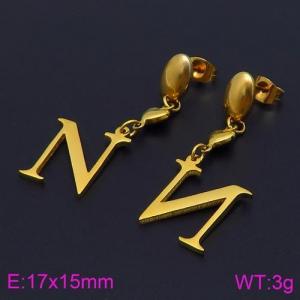 SS Gold-Plating Earring - KE86535-Z