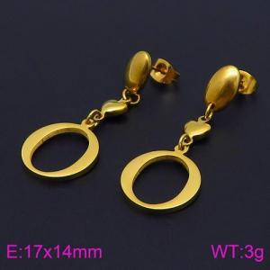 SS Gold-Plating Earring - KE86536-Z