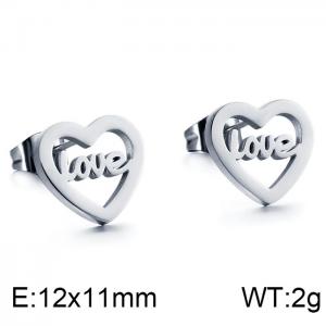 Stainless Steel Earring - KE86554-K