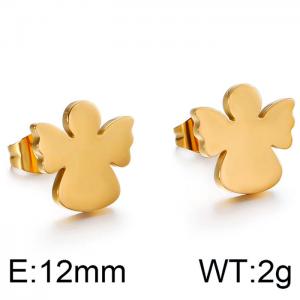 SS Gold-Plating Earring - KE86567-K