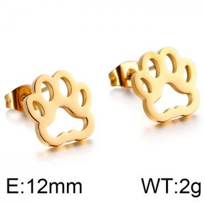 SS Gold-Plating Earring - KE86573-K