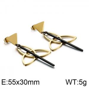 SS Gold-Plating Earring - KE86806-KFC