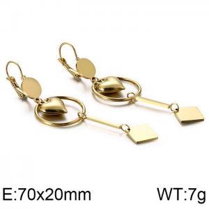 SS Gold-Plating Earring - KE86821-KFC