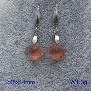 Stainless Steel Stone&Crystal Earring - KE86959-Z