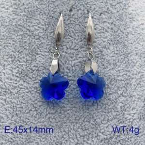 Stainless Steel Stone&Crystal Earring - KE86963-Z