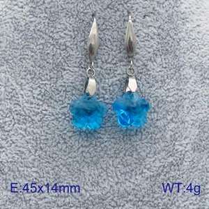 Stainless Steel Stone&Crystal Earring - KE86964-Z