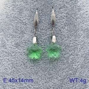 Stainless Steel Stone&Crystal Earring - KE86967-Z