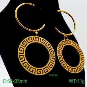 SS Gold-Plating Earring - KE86999-Z