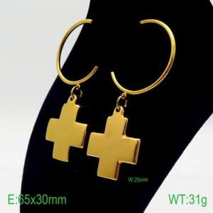 SS Gold-Plating Earring - KE87000-Z