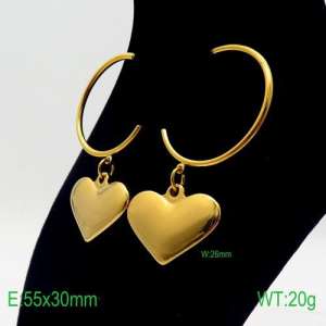 SS Gold-Plating Earring - KE87001-Z