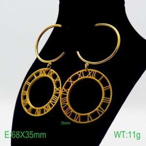 SS Gold-Plating Earring - KE87005-Z