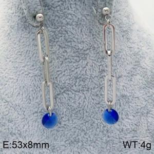 Stainless Steel Stone&Crystal Earring - KE87080-Z