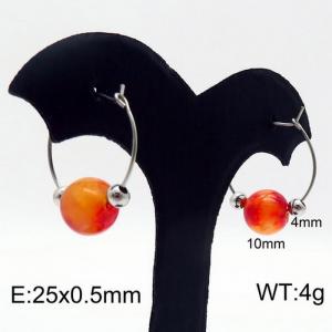 Stainless Steel Stone&Crystal Earring - KE87101-Z