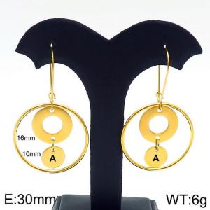 SS Gold-Plating Earring - KE87285-Z