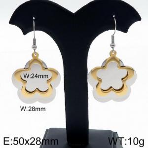 SS Gold-Plating Earring - KE87622-Z