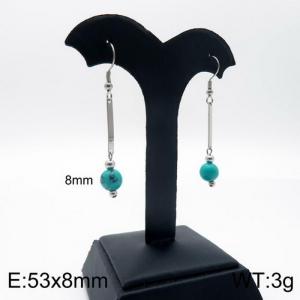 Stainless Steel Stone&Crystal Earring - KE87628-Z