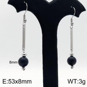 Stainless Steel Stone&Crystal Earring - KE87633-Z