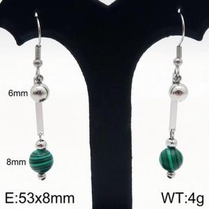 Stainless Steel Stone&Crystal Earring - KE87634-Z