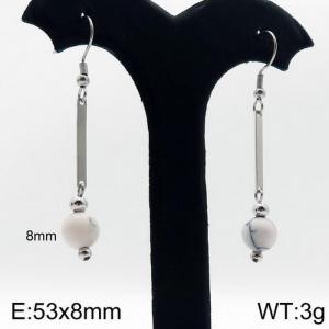 Stainless Steel Stone&Crystal Earring - KE87635-Z