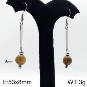 Stainless Steel Stone&Crystal Earring - KE87636-Z