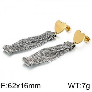 SS Gold-Plating Earring - KE87644-KFC