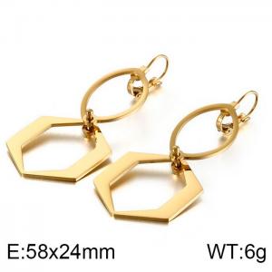 SS Gold-Plating Earring - KE87668-KFC