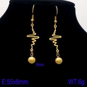 SS Gold-Plating Earring - KE87971-Z