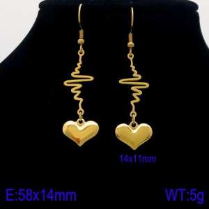 SS Gold-Plating Earring - KE87972-Z