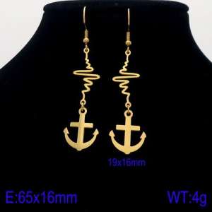 SS Gold-Plating Earring - KE87973-Z