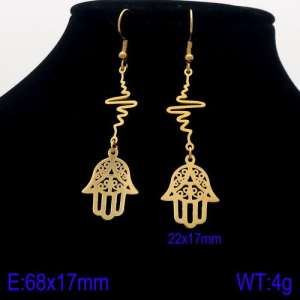 SS Gold-Plating Earring - KE87975-Z