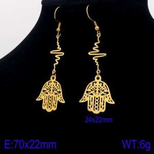 SS Gold-Plating Earring - KE87980-Z