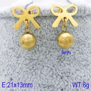 SS Gold-Plating Earring - KE87994-Z