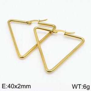 SS Gold-Plating Earring - KE88281-LO