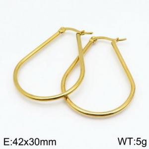 SS Gold-Plating Earring - KE88282-LO