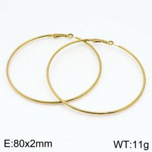 SS Gold-Plating Earring - KE88284-LO