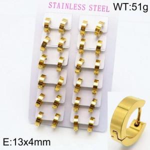 SS Gold-Plating Earring - KE88292-LO