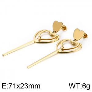 SS Gold-Plating Earring - KE88421-KFC