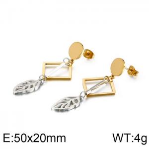 SS Gold-Plating Earring - KE88439-KFC