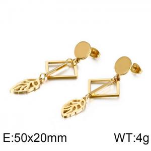 SS Gold-Plating Earring - KE88441-KFC