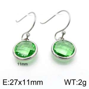 Stainless Steel Stone&Crystal Earring - KE88765-Z