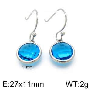 Stainless Steel Stone&Crystal Earring - KE88767-Z