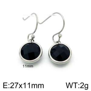 Stainless Steel Stone&Crystal Earring - KE88768-Z