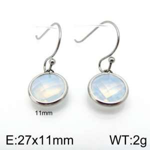 Stainless Steel Stone&Crystal Earring - KE88772-Z